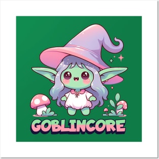 Goblincore Cute Kawawii Goblin Posters and Art